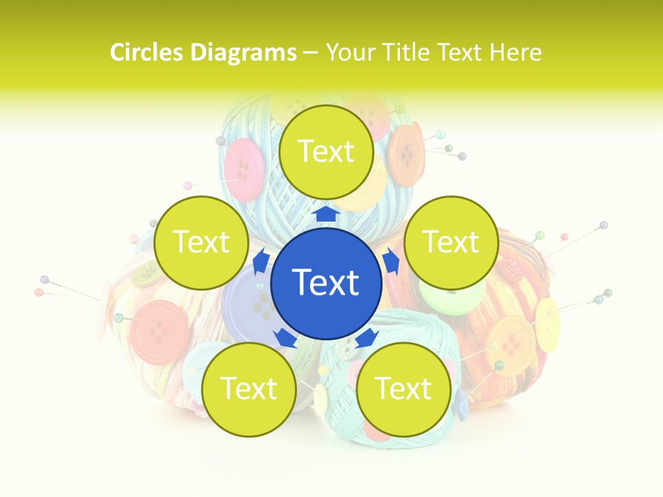 Spool Blue Coil PowerPoint Template