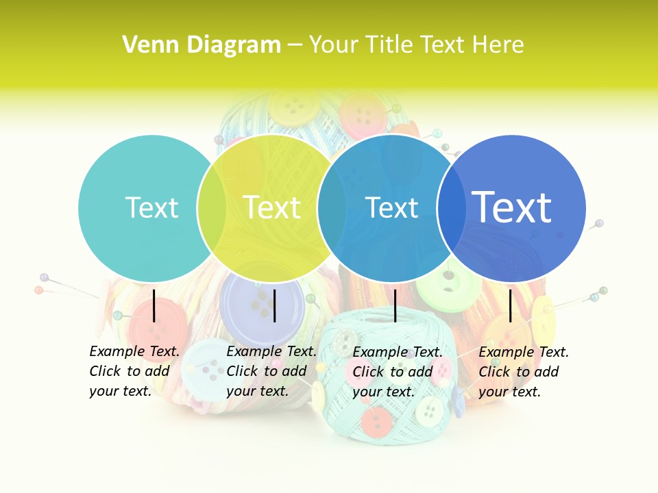 Spool Blue Coil PowerPoint Template