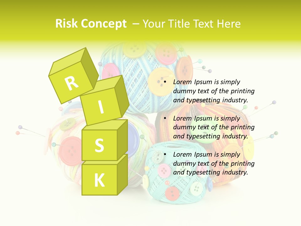 Spool Blue Coil PowerPoint Template