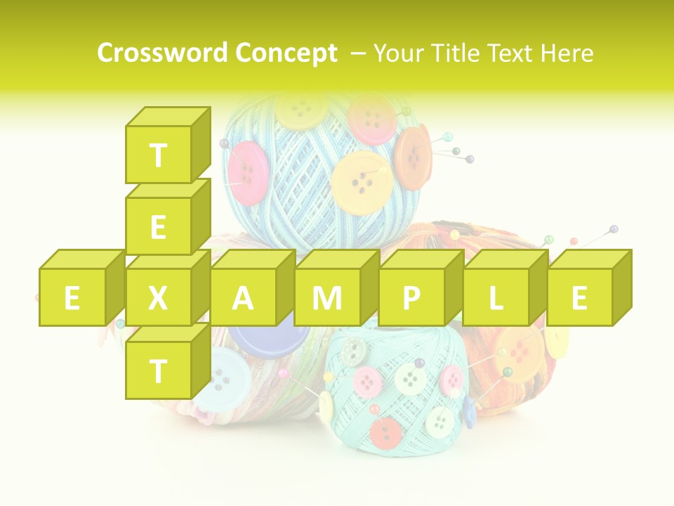 Spool Blue Coil PowerPoint Template