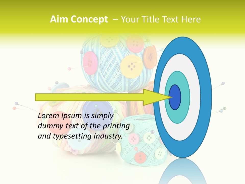 Spool Blue Coil PowerPoint Template