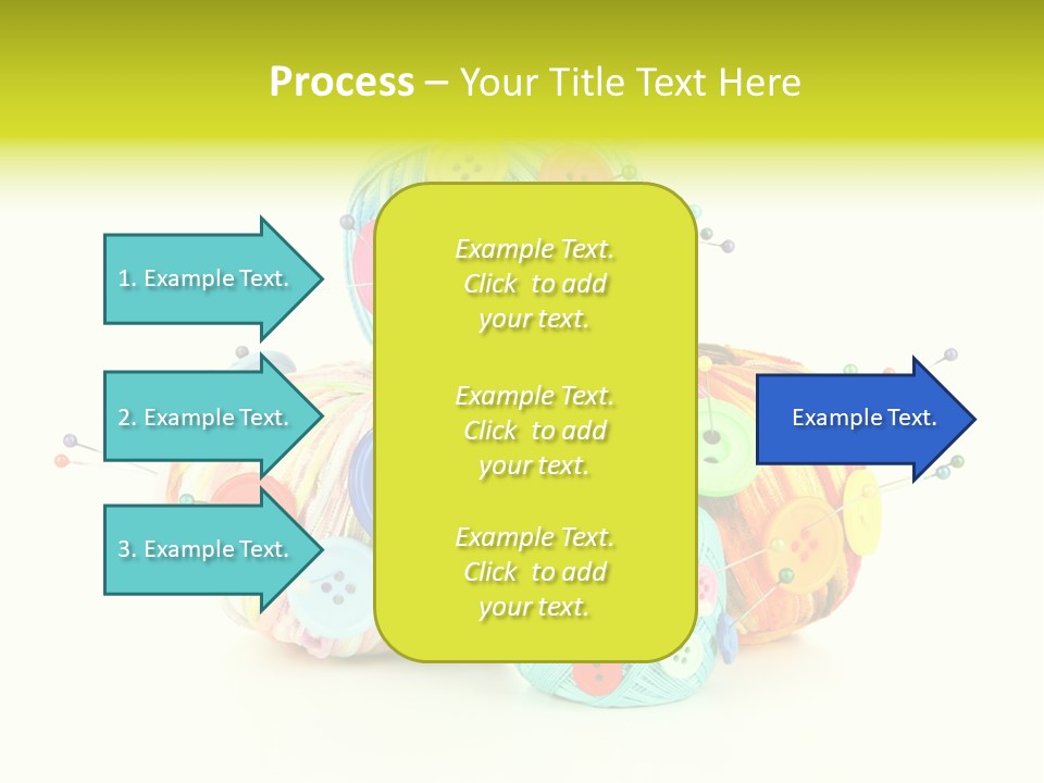 Spool Blue Coil PowerPoint Template
