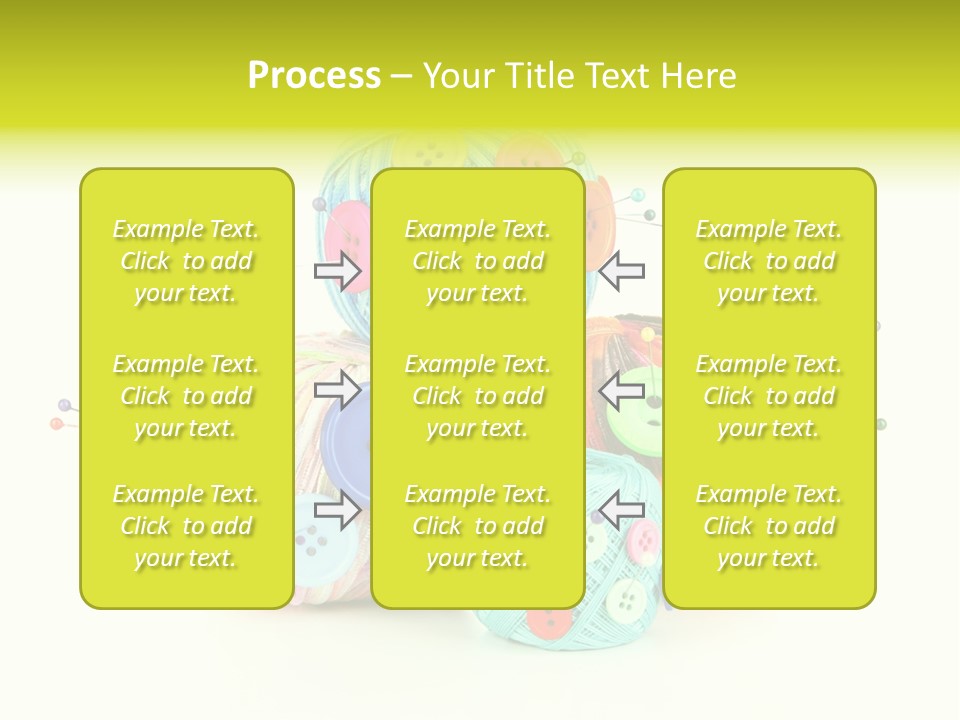 Spool Blue Coil PowerPoint Template