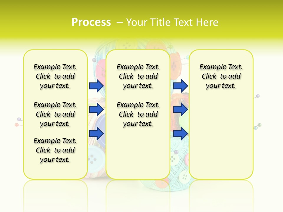 Spool Blue Coil PowerPoint Template
