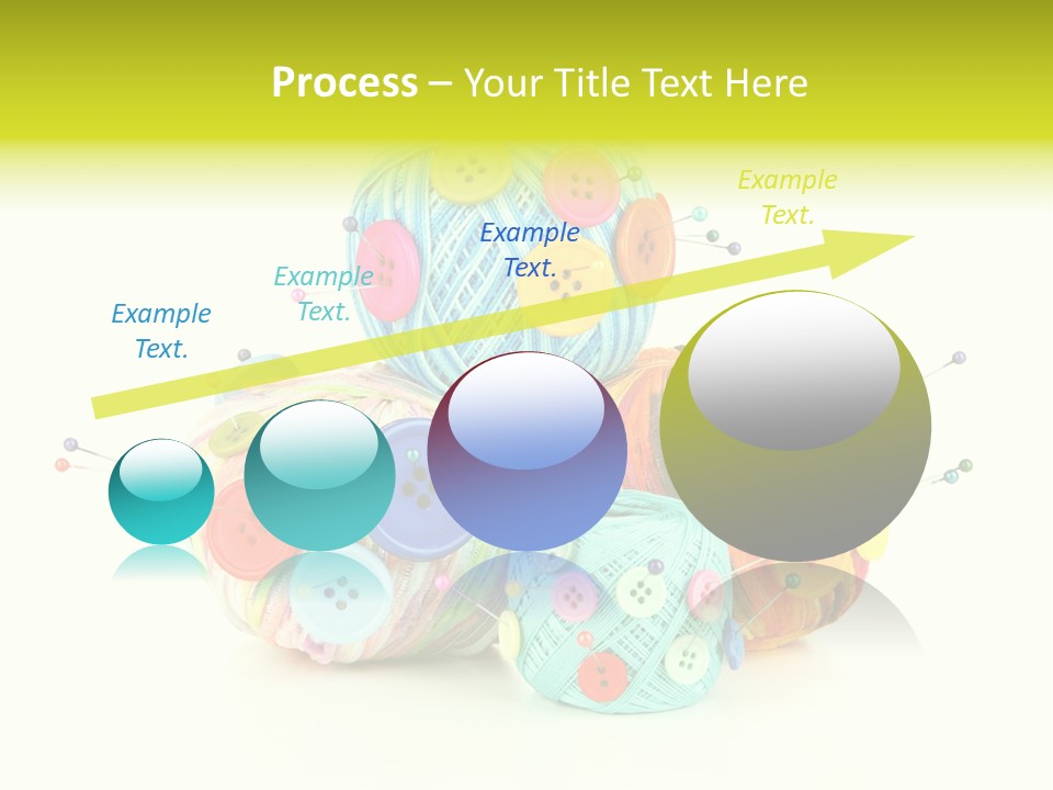 Spool Blue Coil PowerPoint Template