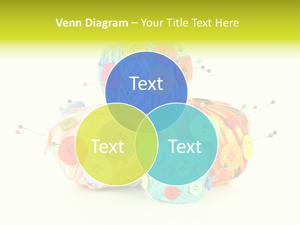 Spool Blue Coil PowerPoint Template