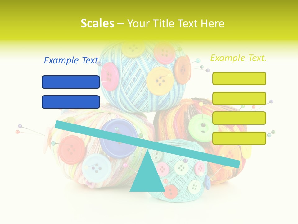 Spool Blue Coil PowerPoint Template