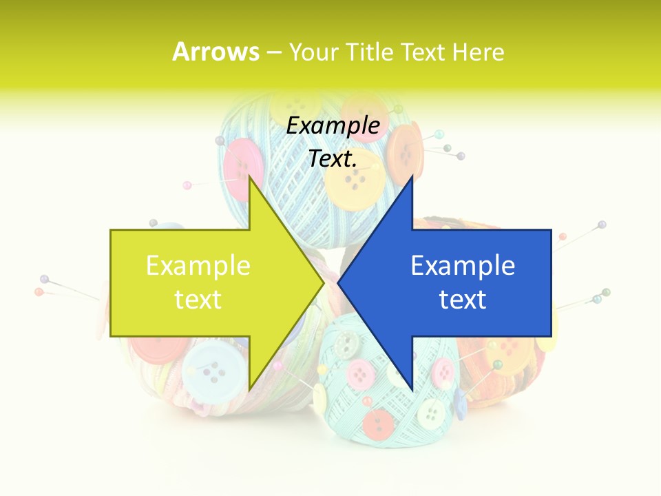 Spool Blue Coil PowerPoint Template