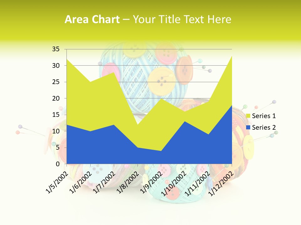Spool Blue Coil PowerPoint Template
