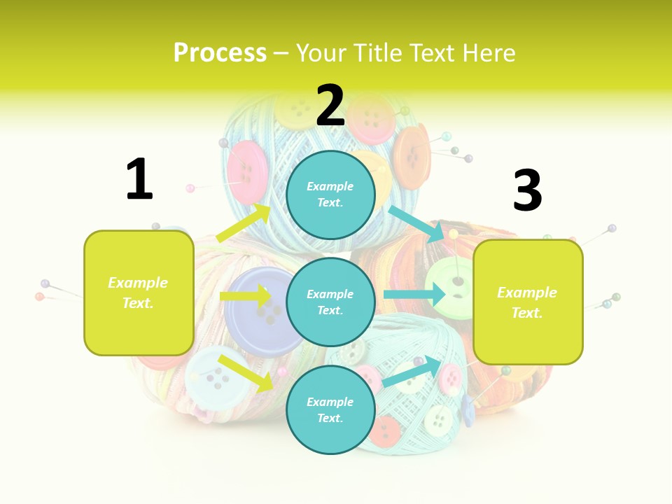 Spool Blue Coil PowerPoint Template