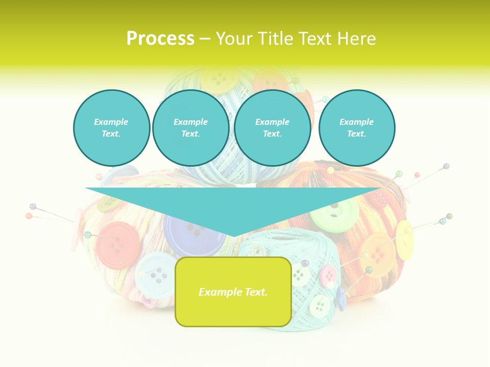 Spool Blue Coil PowerPoint Template