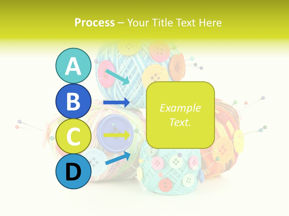 Spool Blue Coil PowerPoint Template