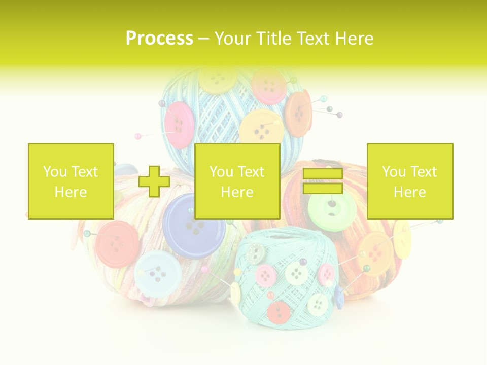 Spool Blue Coil PowerPoint Template