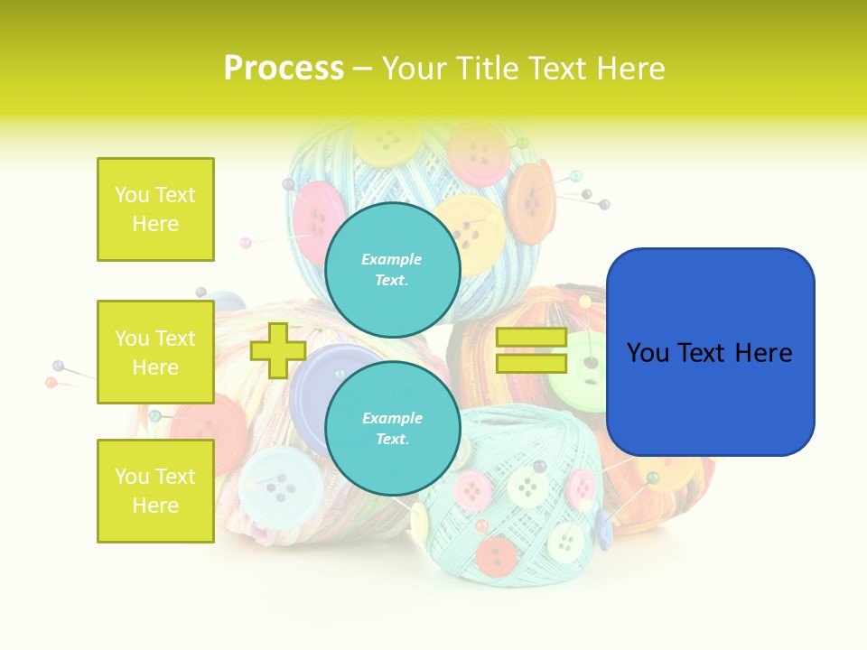 Spool Blue Coil PowerPoint Template