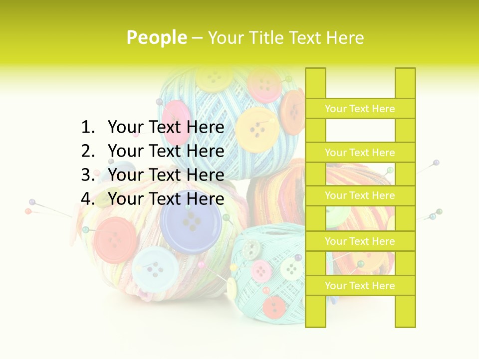 Spool Blue Coil PowerPoint Template