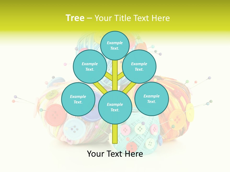 Spool Blue Coil PowerPoint Template