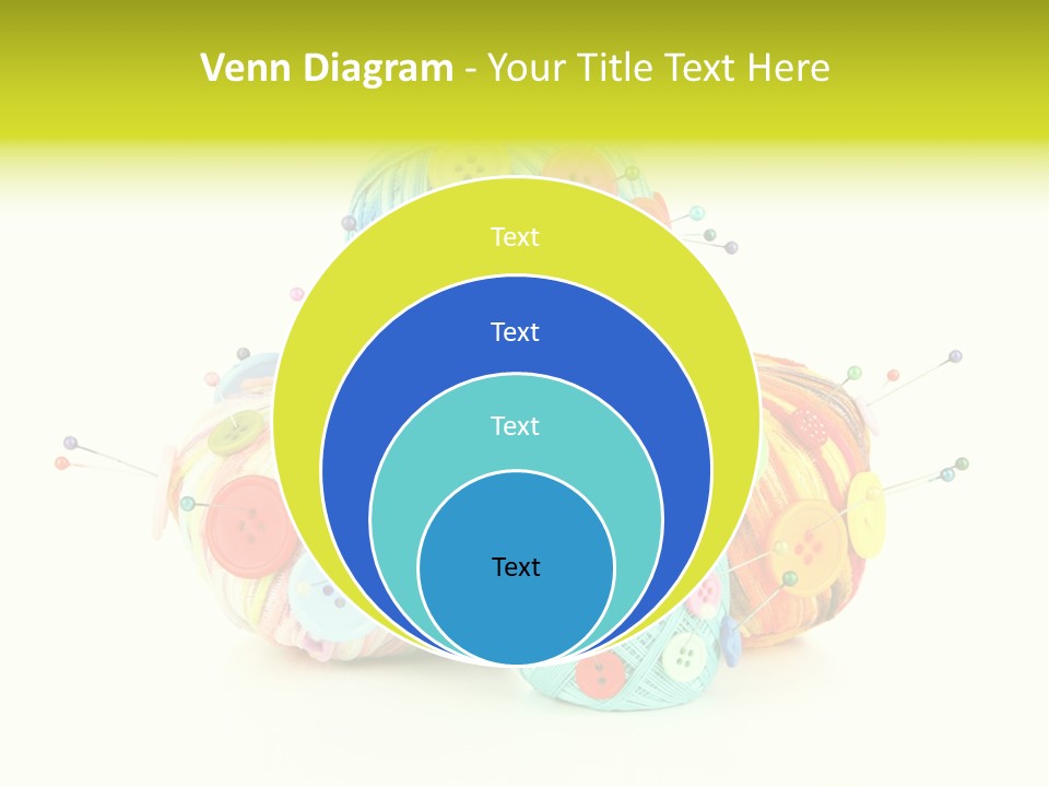 Spool Blue Coil PowerPoint Template