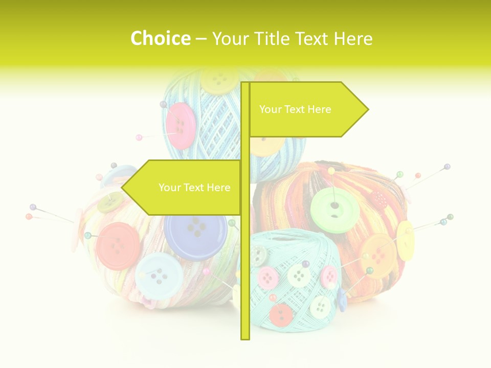 Spool Blue Coil PowerPoint Template