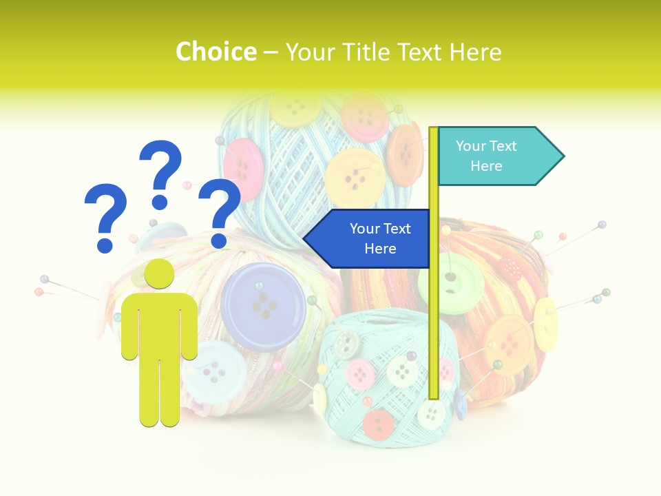 Spool Blue Coil PowerPoint Template