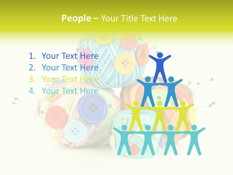 Spool Blue Coil PowerPoint Template