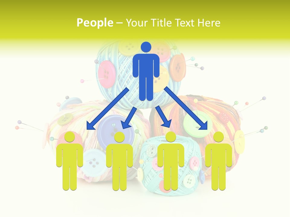 Spool Blue Coil PowerPoint Template