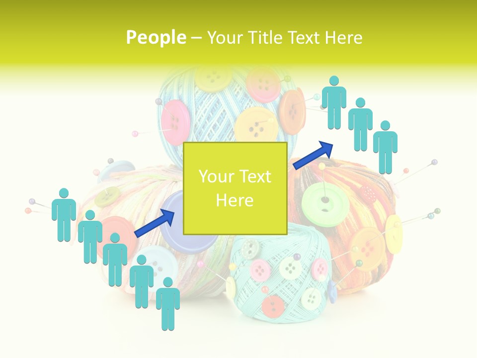 Spool Blue Coil PowerPoint Template