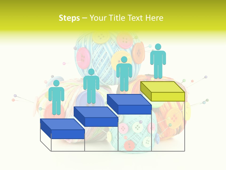 Spool Blue Coil PowerPoint Template