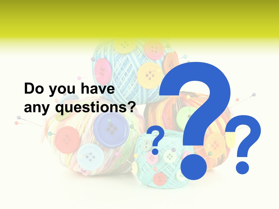 Spool Blue Coil PowerPoint Template