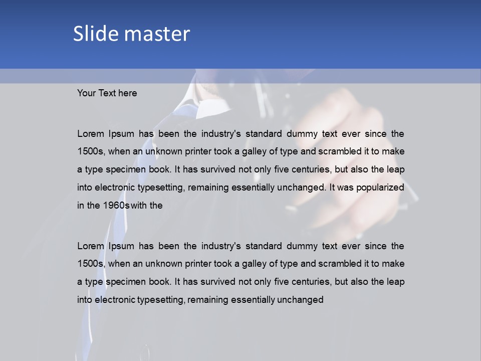 Male Hard Look Concepts PowerPoint Template