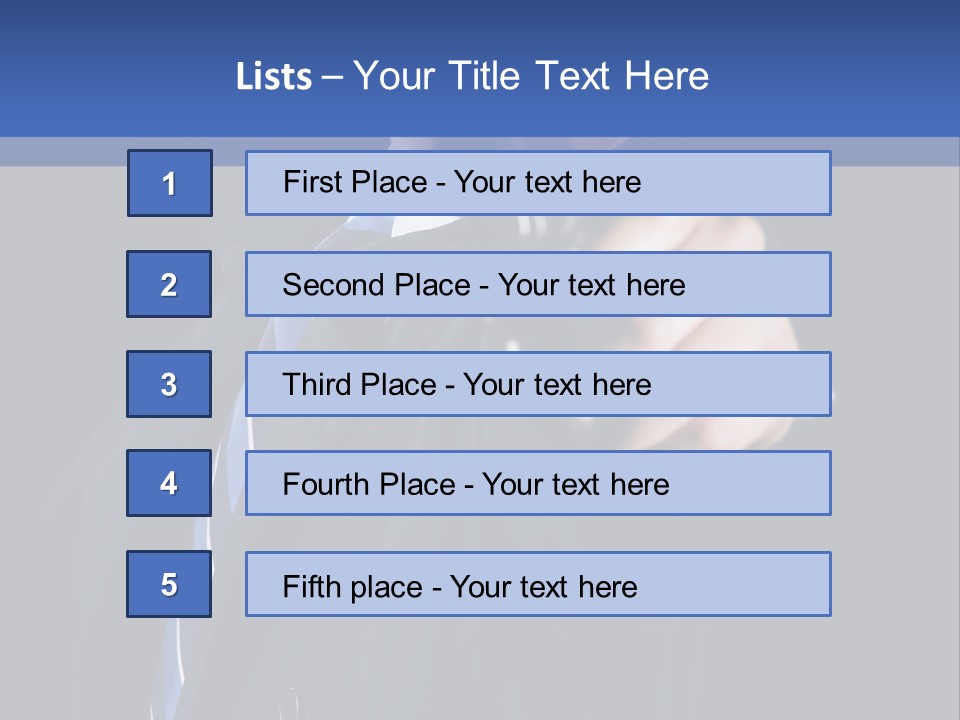 Male Hard Look Concepts PowerPoint Template