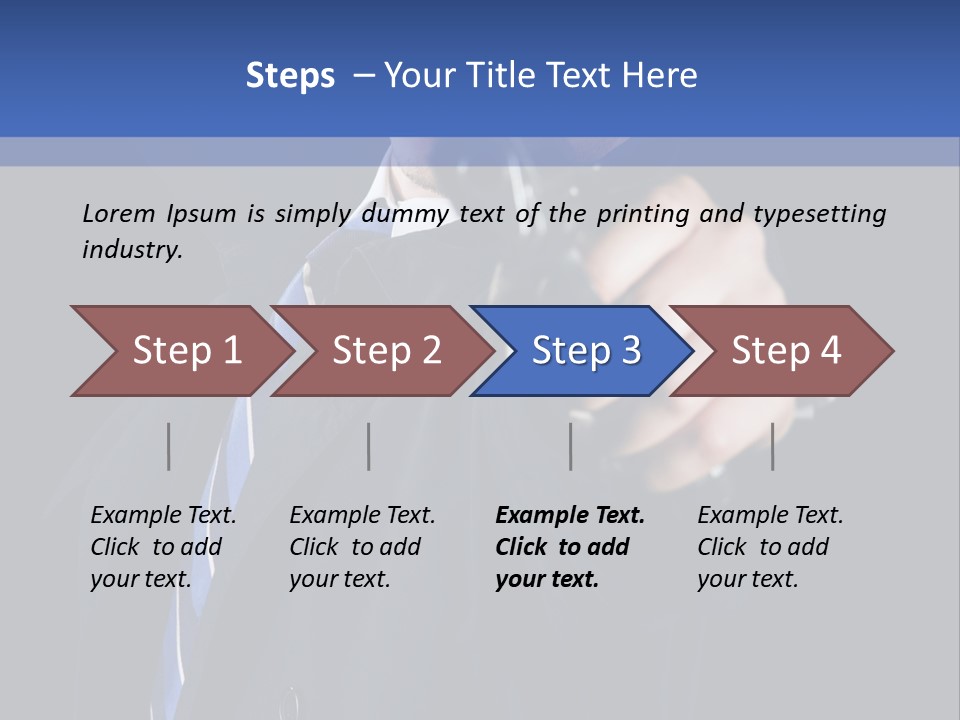 Male Hard Look Concepts PowerPoint Template