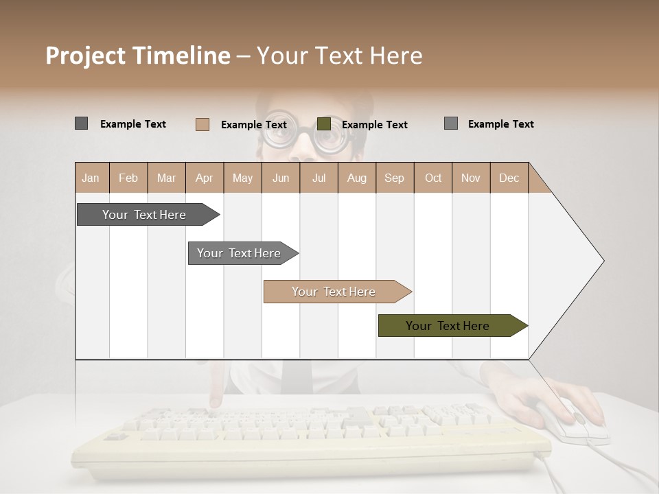 Touch Face Man PowerPoint Template