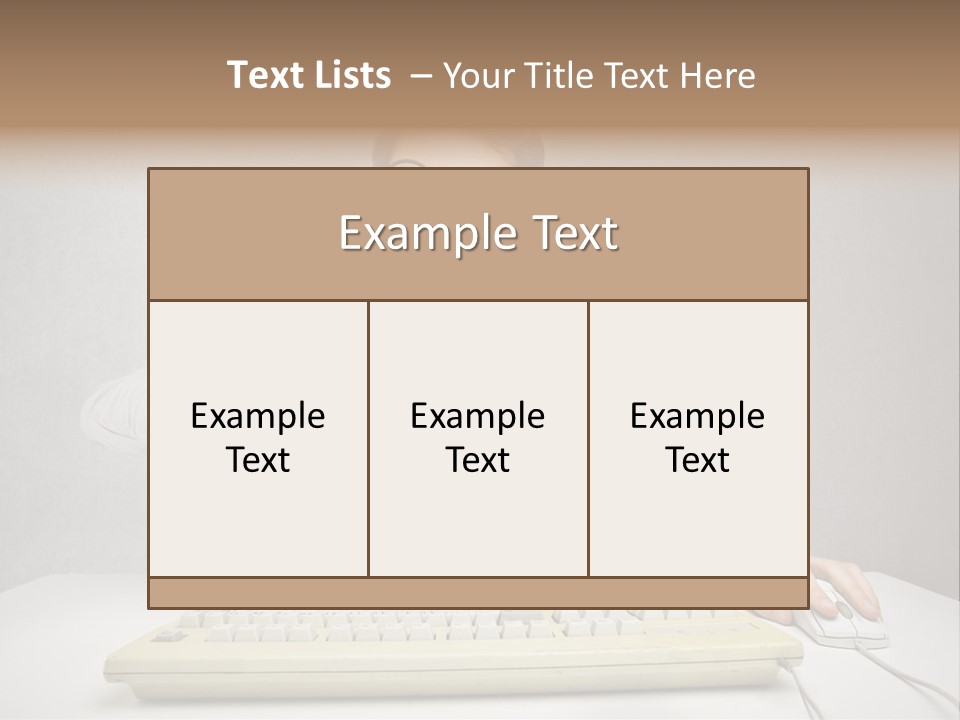 Touch Face Man PowerPoint Template