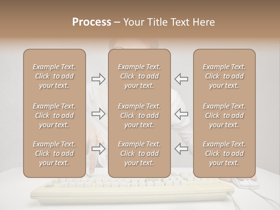Touch Face Man PowerPoint Template