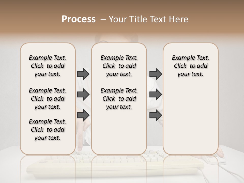 Touch Face Man PowerPoint Template