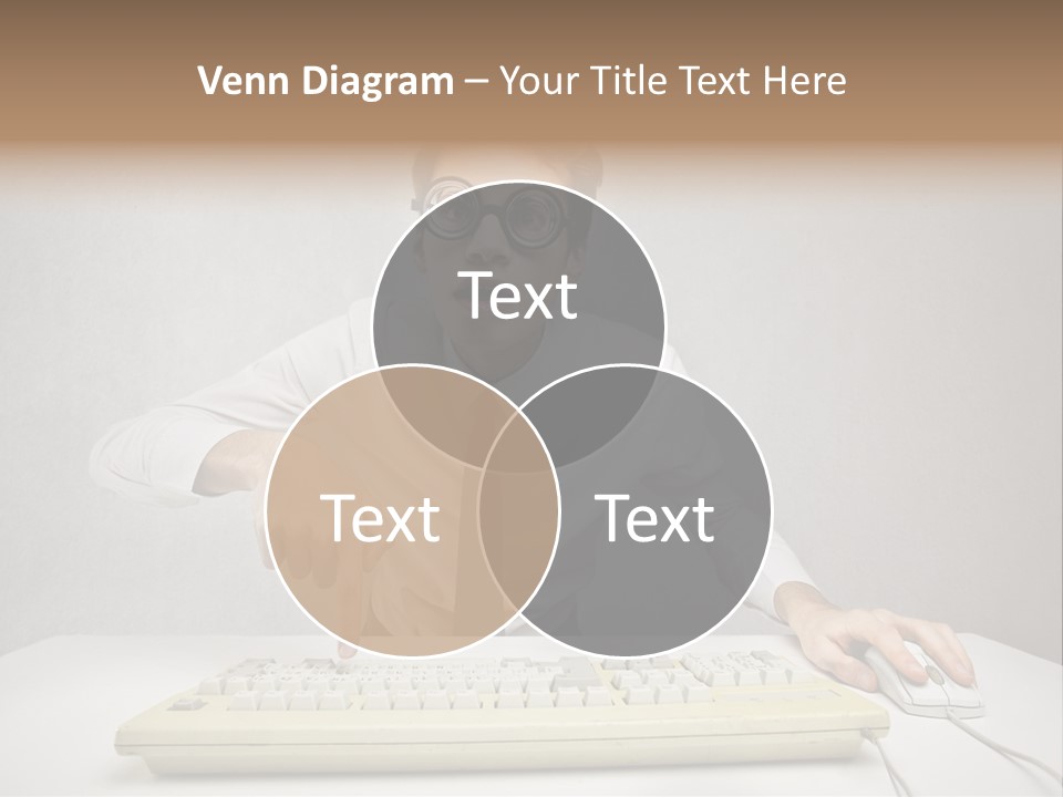 Touch Face Man PowerPoint Template