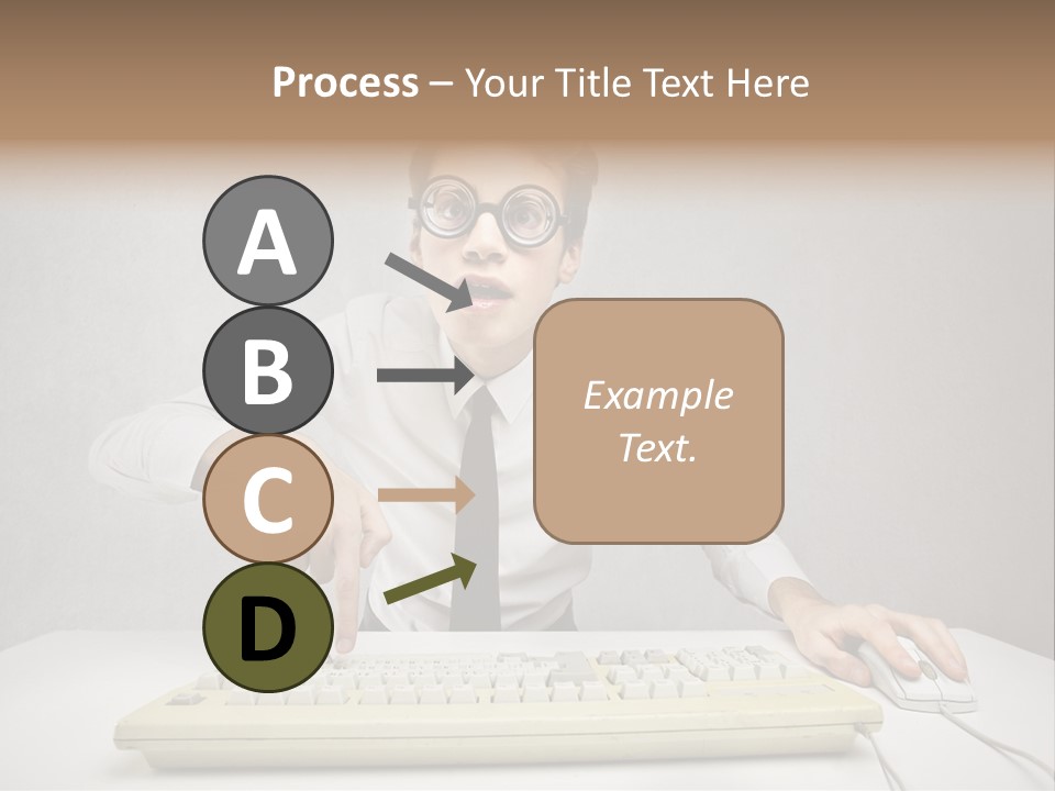 Touch Face Man PowerPoint Template