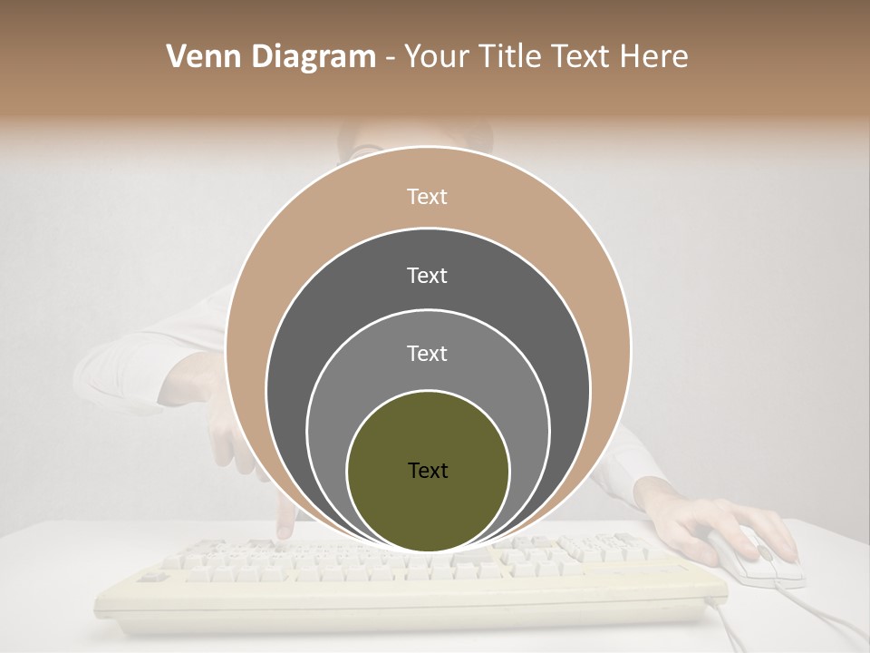 Touch Face Man PowerPoint Template