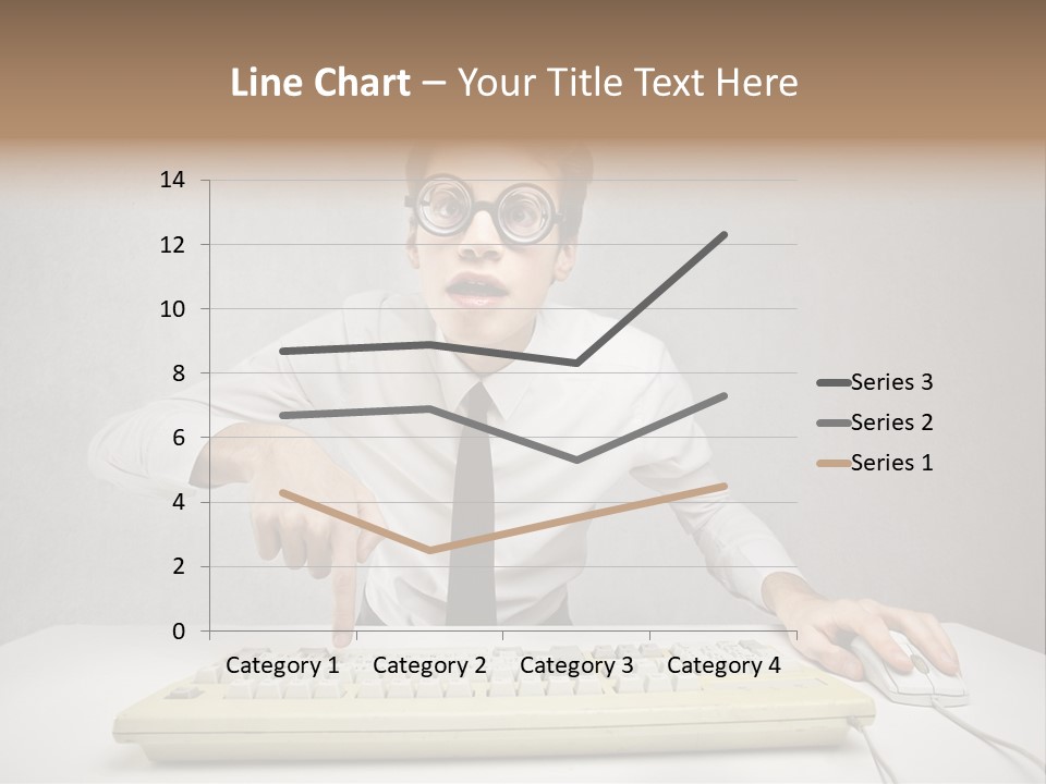 Touch Face Man PowerPoint Template