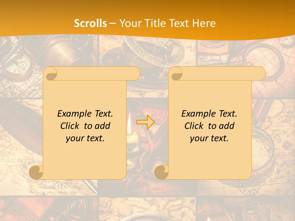 Abstract Science Navigation PowerPoint Template
