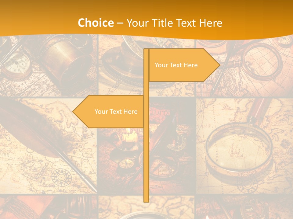 Abstract Science Navigation PowerPoint Template