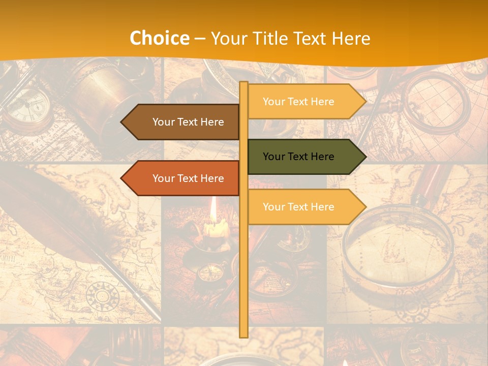 Abstract Science Navigation PowerPoint Template