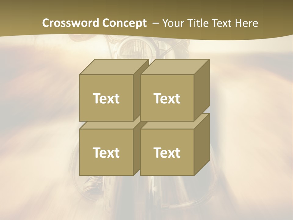 Vehicle Sunglasses Motorbike PowerPoint Template