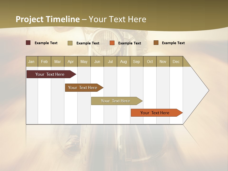Vehicle Sunglasses Motorbike PowerPoint Template