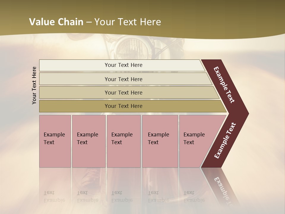 Vehicle Sunglasses Motorbike PowerPoint Template