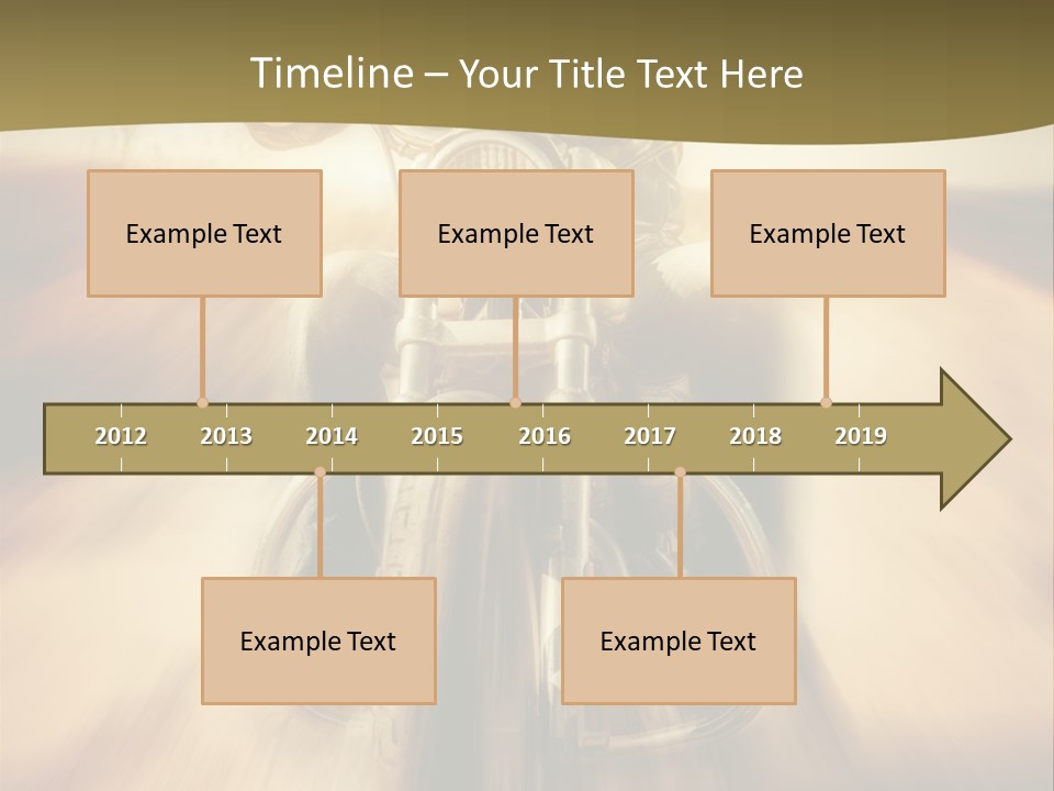 Vehicle Sunglasses Motorbike PowerPoint Template