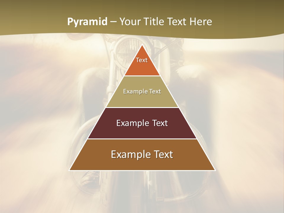 Vehicle Sunglasses Motorbike PowerPoint Template