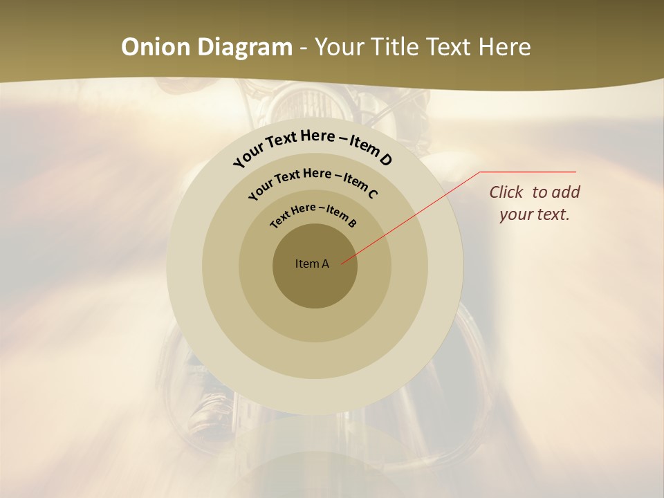 Vehicle Sunglasses Motorbike PowerPoint Template