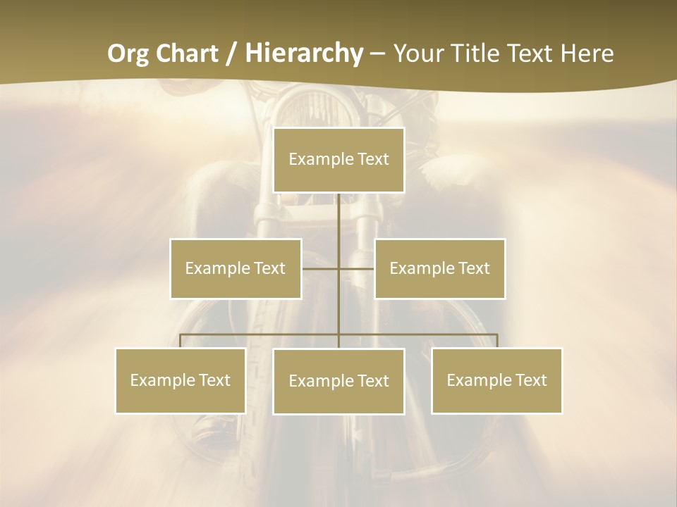 Vehicle Sunglasses Motorbike PowerPoint Template