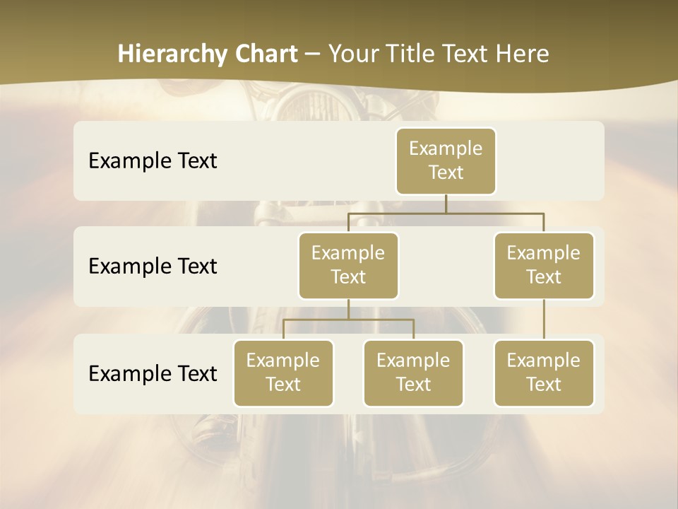 Vehicle Sunglasses Motorbike PowerPoint Template